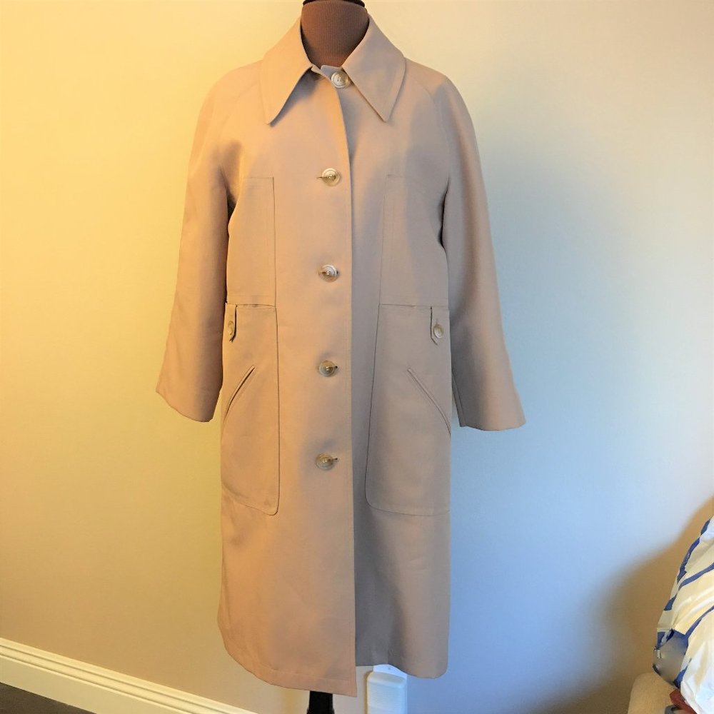MISTY HARBOR Tan Trench Coat |  Late 60's Vintage! - Picture 2 of 15